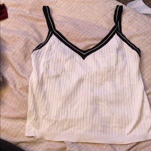 FOREVER 21 Tank Top Black and White